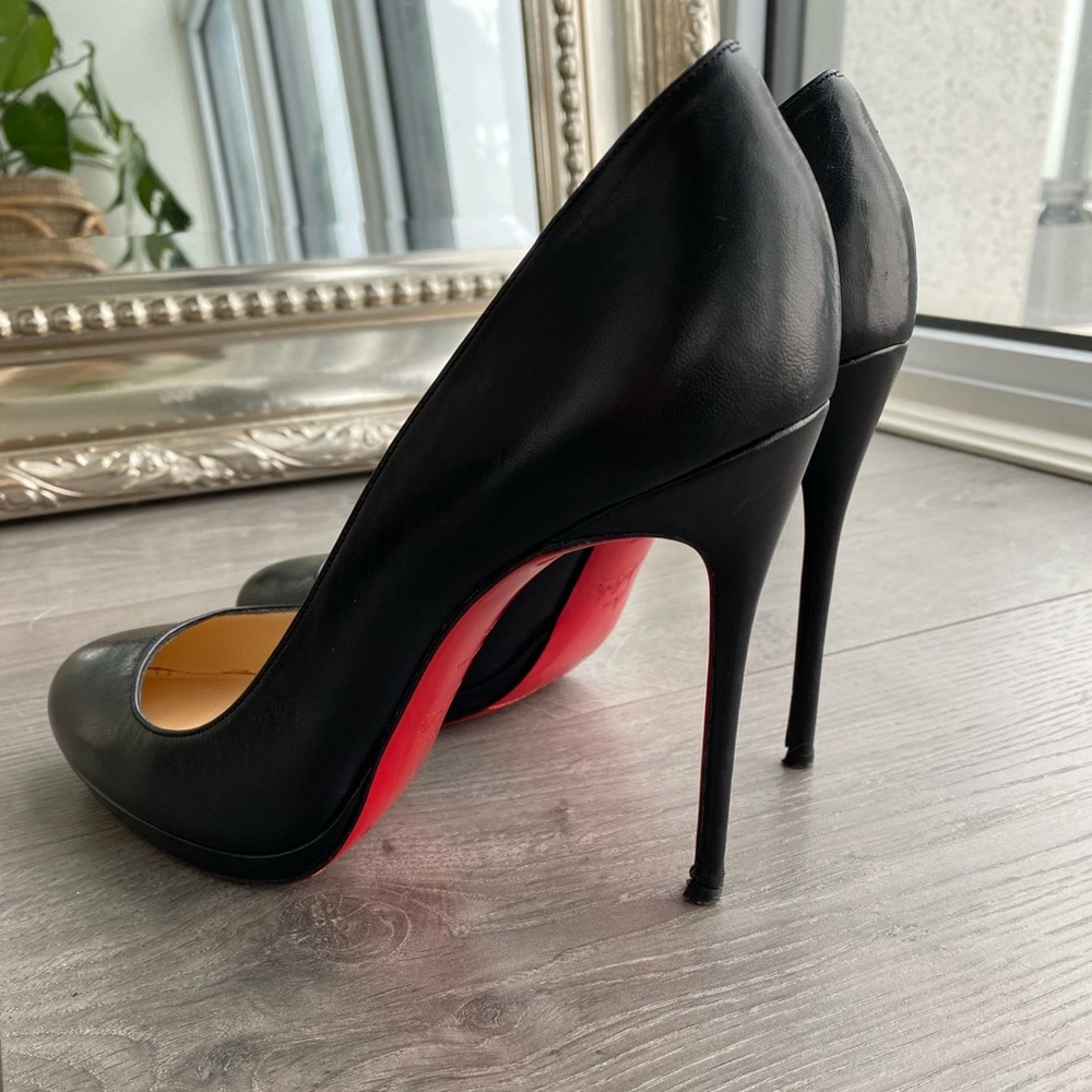 Christian Louboutin Black Heels with Red Soles